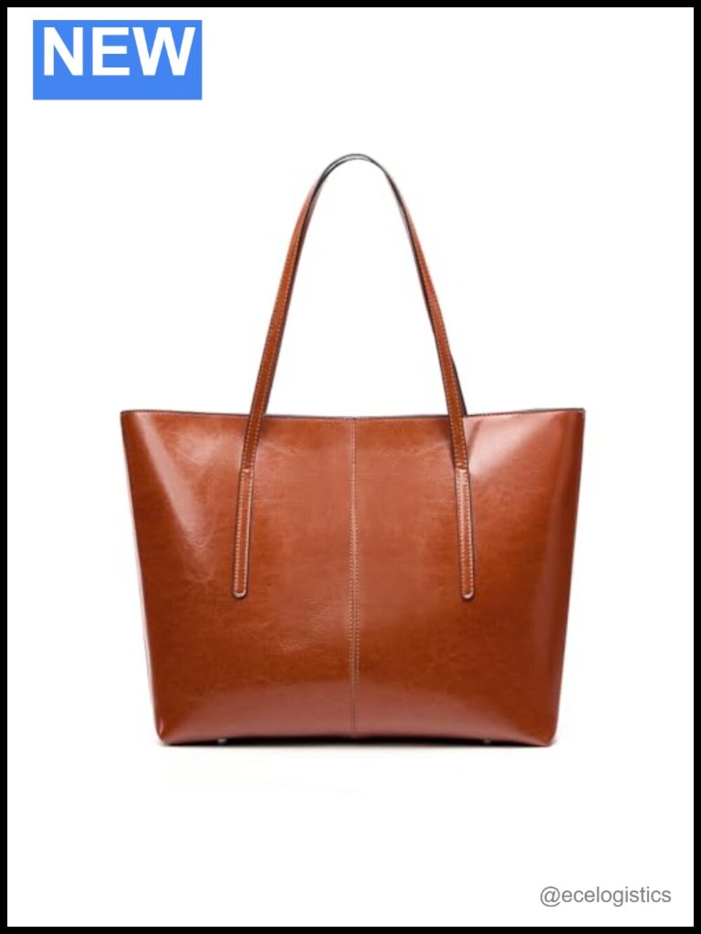 Genuine Leather Tote Bag Large Women Shoulder Purse Office Travel